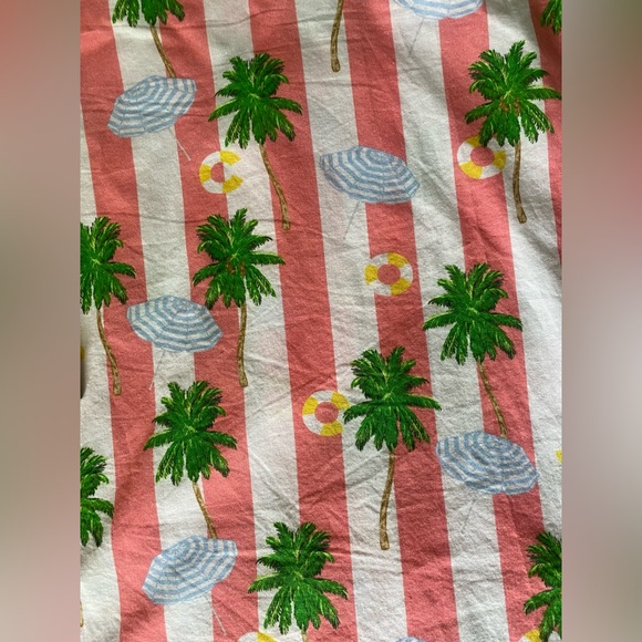 Sant And Abel Gray Malin 100% Cotton PJ Pant Pajama Set Small Striped Palm $198 - Picture 7 of 13